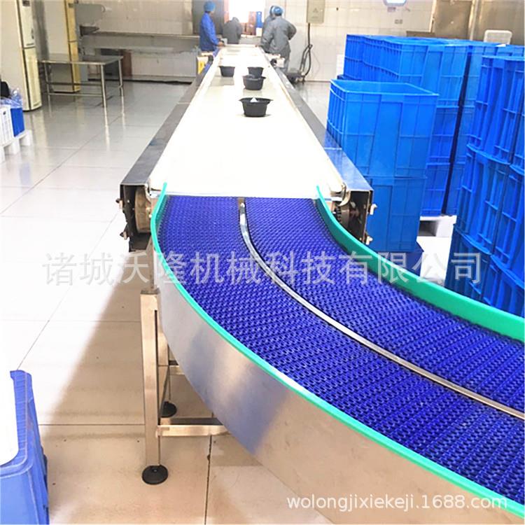 厂家定制白色平面输送带输送机转弯输送机分拣输送设备传送机