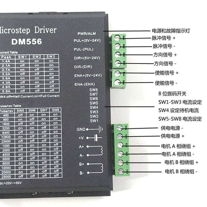 86步进马达驱动器DM860H/M542 DM556 DM545C YDSP驱动器
