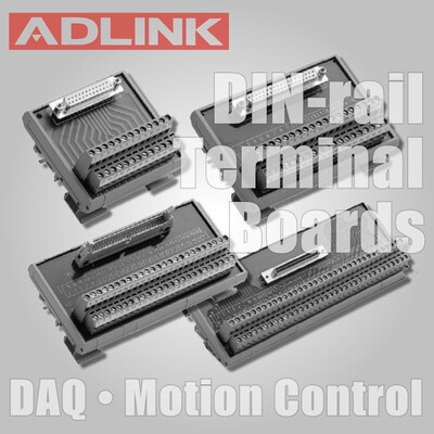 端子板#凌华科技DIN-37D-01支持DIN-Rail挂载1个37针D-Sub头导轨