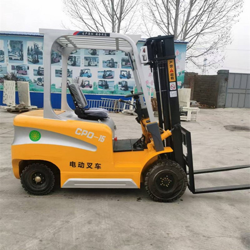 1.5吨新能源叉车 四轮转向电动码垛车 小型仓库搬运车 加厚材质