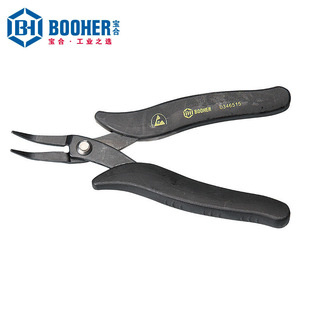 Booher宝合工具防静电电子弯嘴钳115mm BH0346515