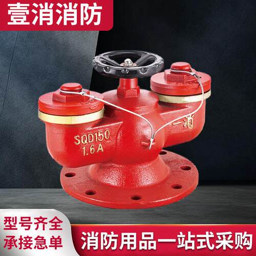 厂家多用式水泵接合器SDQ100或SQD150墙壁式消防水泵接合器