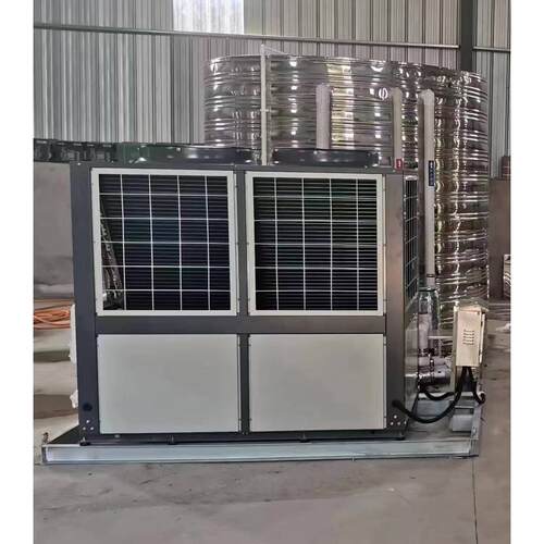 匠奥空气能热泵热水一体机配置常温10匹与10吨水箱一体化安装方便