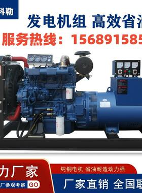 高配潍柴柴发电机组 总功率 工厂直销 30KW 50KW 75KW 100KW 150K