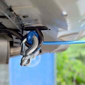 汽车用品加强锁扣拖车拉车牵引绳钢丝加长加粗5米7吨越野车救援绳