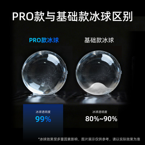 PENMITA全透明球形冰制冰机 Pro款家用商用办公室冰球机