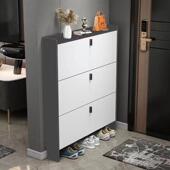 架简约现代易组装 家用门口大容量鞋 玄关柜 柜2023新款 超薄翻斗鞋