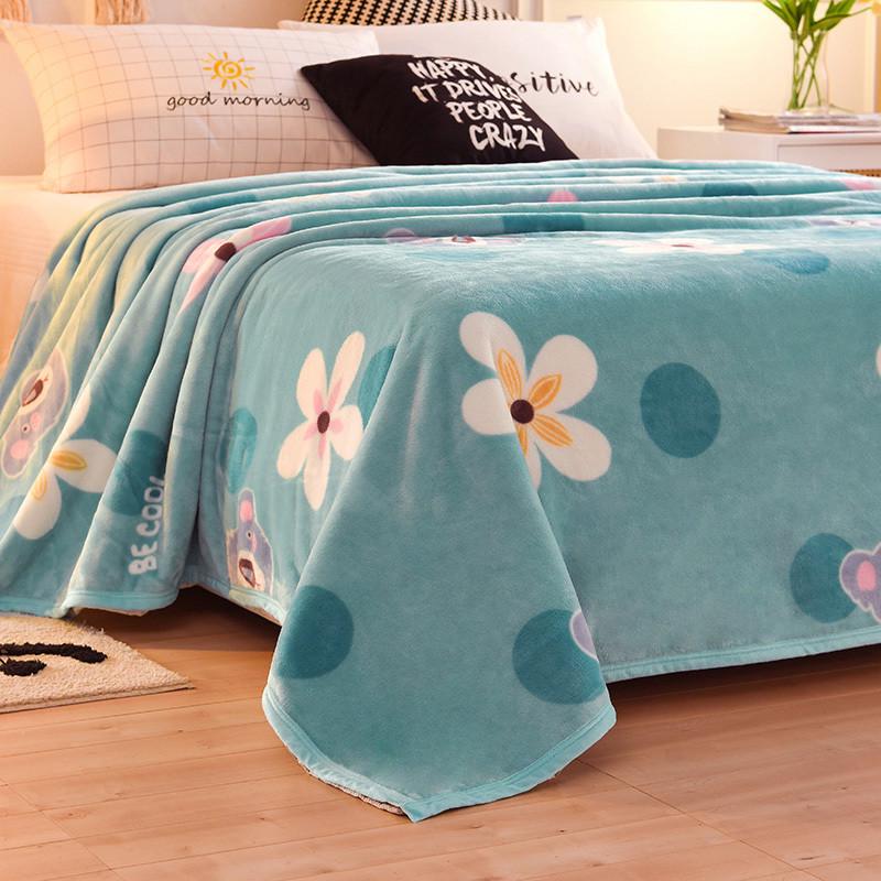 5.法兰2mx2绒毯珊瑚*毯床单3毛毯冬季双人1盖.学生宿舍单件米绒