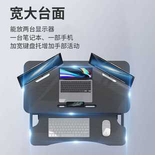 升降电脑桌可调节增高架桌上桌气动升降可折叠站立笔记本办公桌面