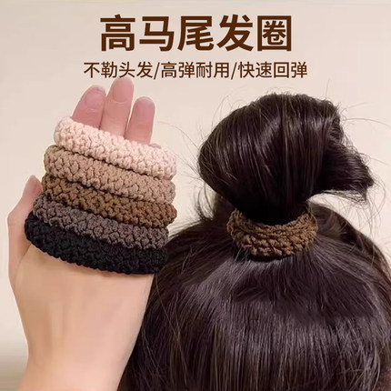 高弹力耐用皮筋发绳女扎头发发圈头饰新款高颜值扎高马尾头绳