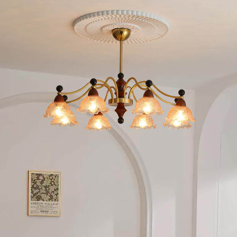 法式中古风客厅吊灯简约大厅主灯设计师美式高端卧室餐厅复古吊灯