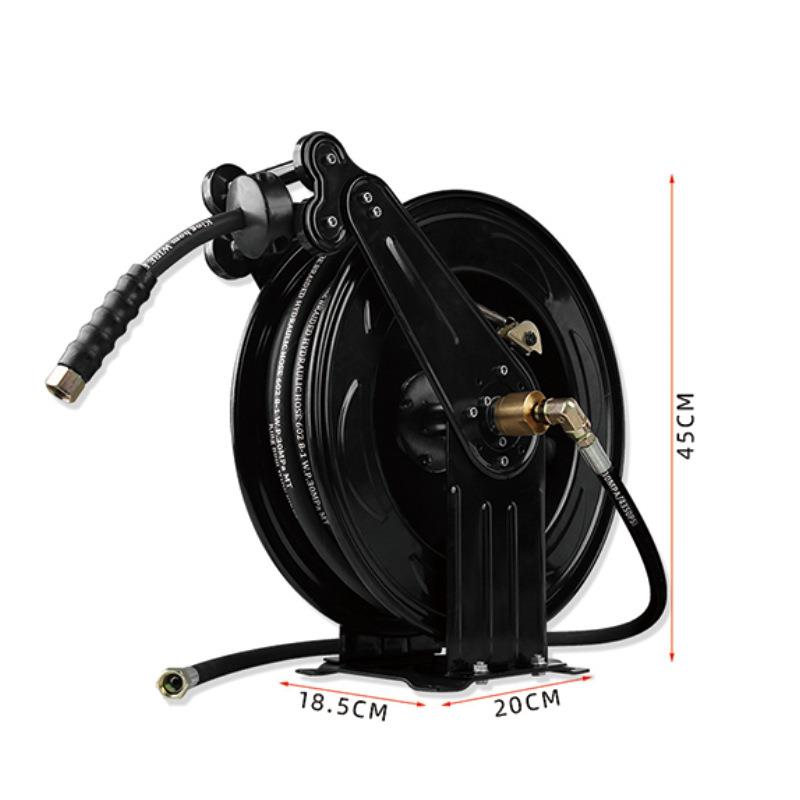 窄款自动伸缩卷管器铁盘高压清洗机卷管器管道疏通