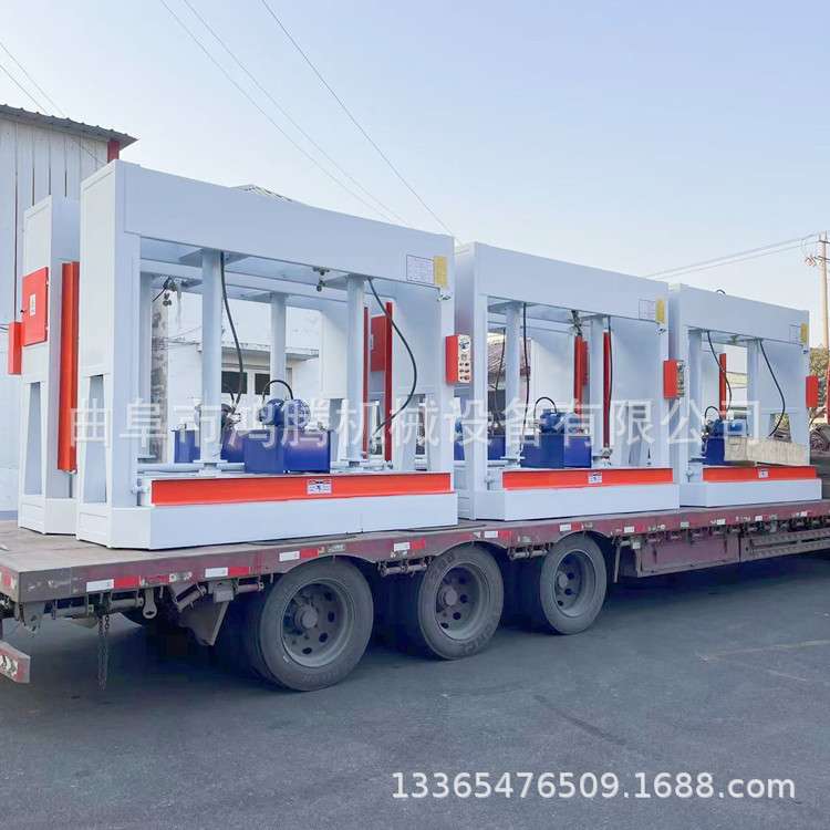 加固机体 刨面光滑 小型分段式压板 液压升降木工立式冷压机生产