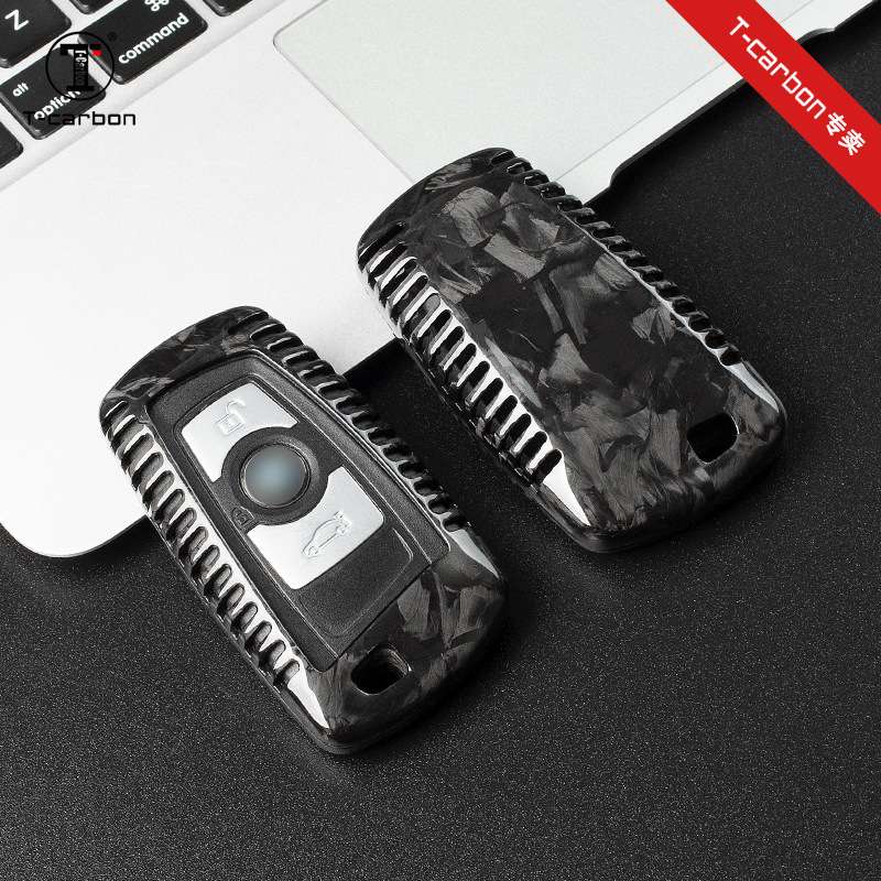 【真碳纤维材料】T-carbon适用宝马1系2系3系钥匙4系5系6系钥匙套