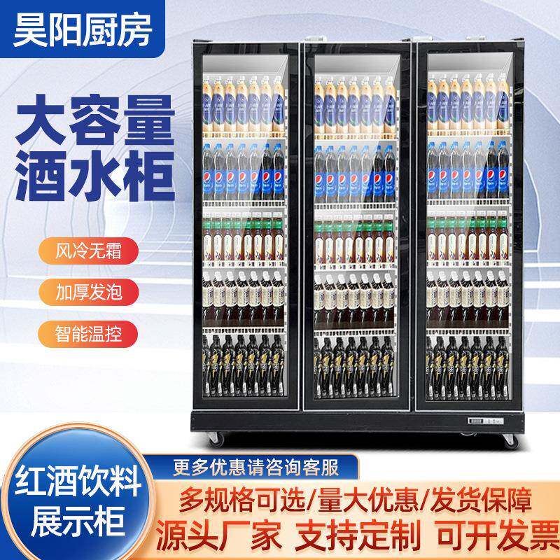 网红酒水柜商用冷藏保鲜展示柜超市酒吧KTV饮料柜立式啤酒柜冰柜