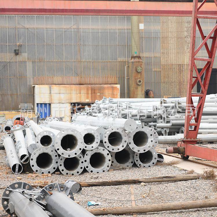 66KV钢管杆电力钢杆双回路钢管塔钢制电线杆打桩