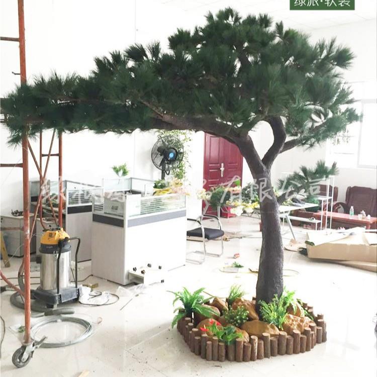 度假树仿真松树假罗汉松树人造松树大型加密茂盛松针树