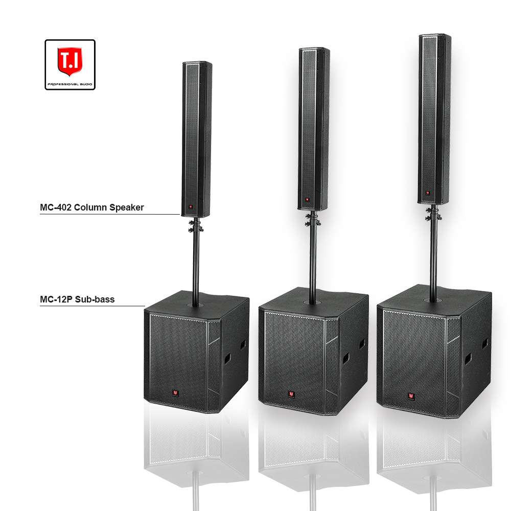 T.I Pro Audio 新设计工厂直出价全套音柱音响系统8*3寸音箱