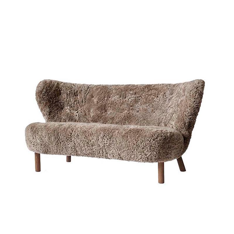 戈尔曼复古丹麦Tradition中古双人羊毛椅佩特拉北欧设计师沙发