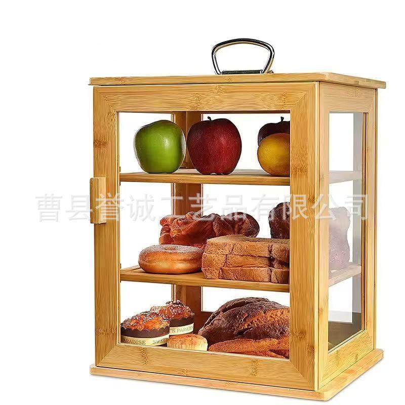 木质多用途家用面包箱便携式收纳箱竹制面包盒三层透明面包展示架,畜牧/养殖物资,畜牧/养殖器械,淘宝优惠券,粉丝福利购,淘宝优惠卷