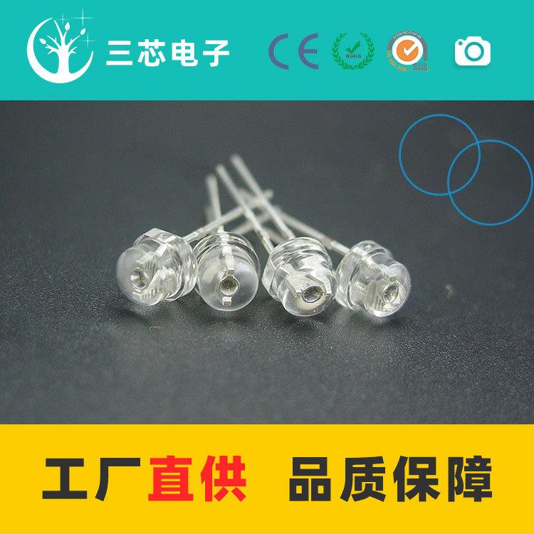 直销高压18V草帽红光草帽红光发光二极管灯珠5mm直插式LED