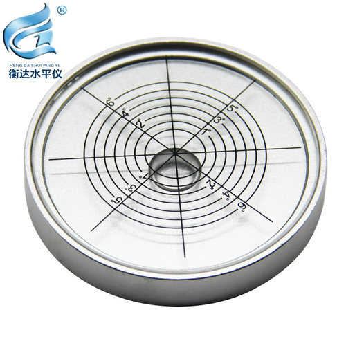金属万向水平仪6010圆形水平气泡高精度水准泡便携式水准器水准仪