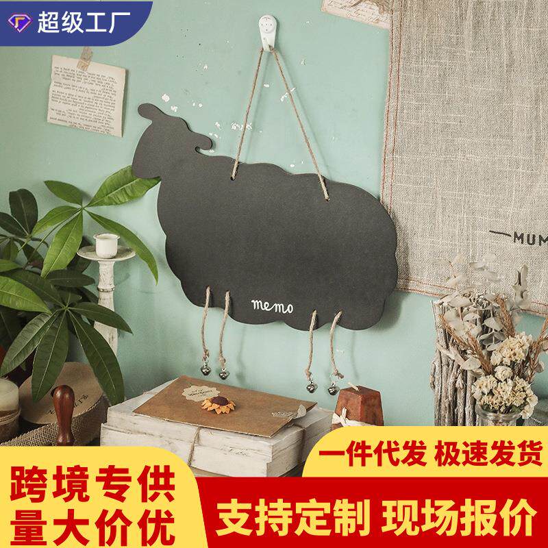 木质小黑板墙店铺餐厅吧台菜单咖啡店价目牌家用教学留言悬挂式