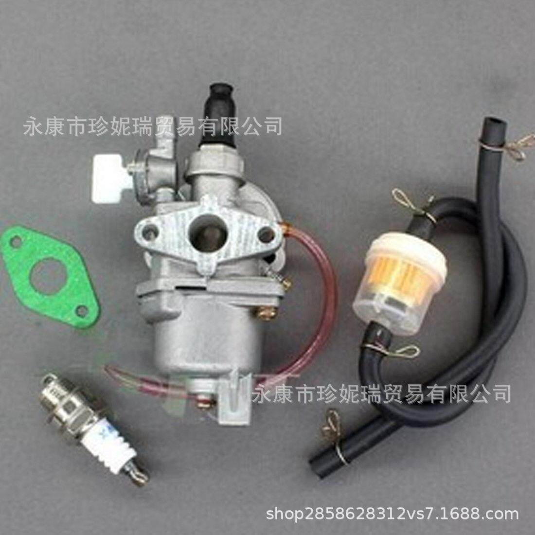 两冲程迷你小跑车越野摩托车配49cc化油器纸垫+L7T+油管卡环+油滤