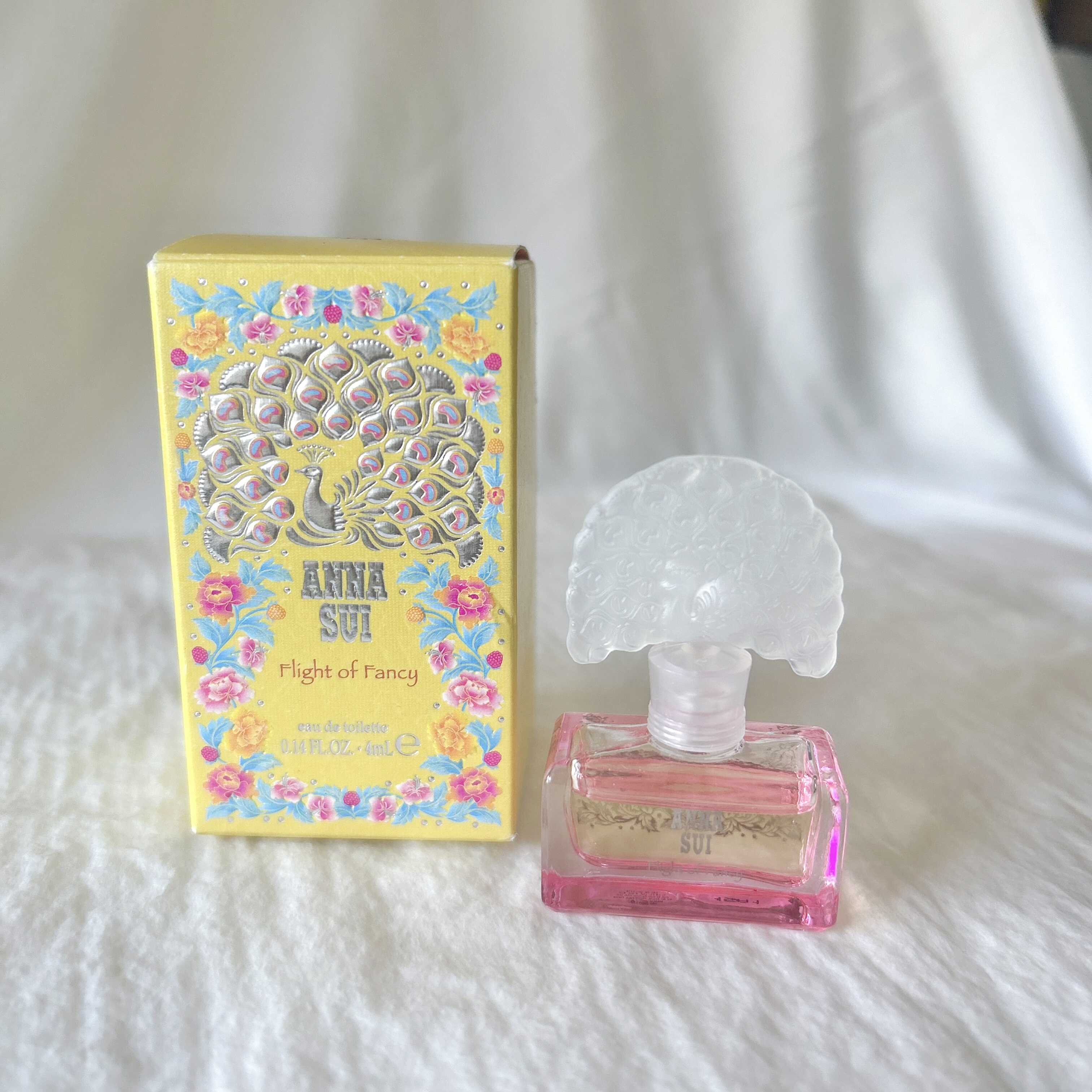 Anna sui安娜苏逐梦翎雀黄孔雀女士香水小样Q版4ml无喷头