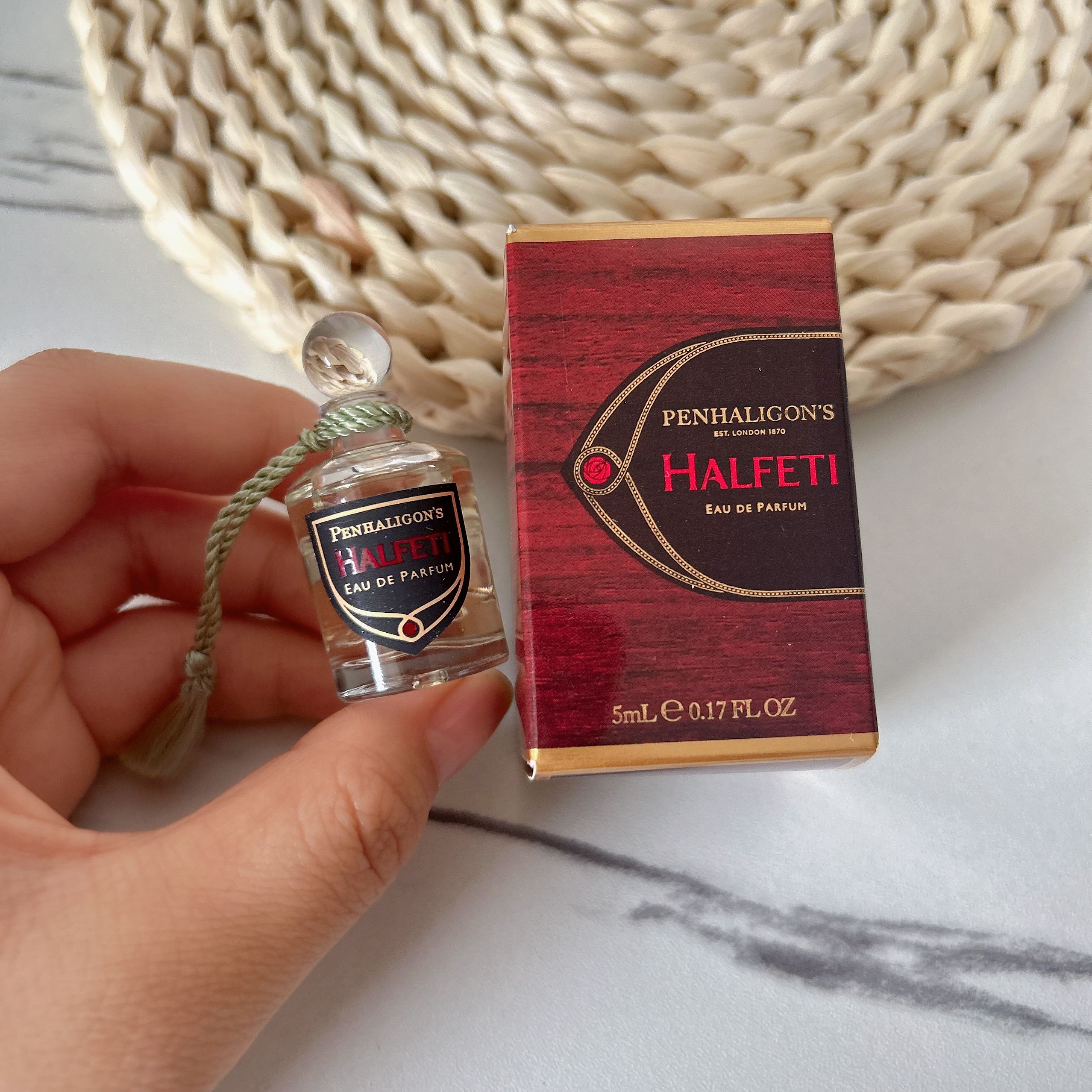 Penhaligon's 潘海利根Halfeti黑玫瑰沉香乌木Q版小样5ml浓香水