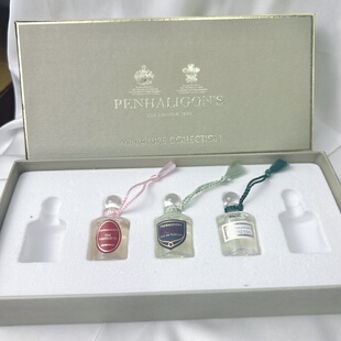 潘海利根Q版香水小样套装Q香广霍之匣/黑玫瑰/女王的耳语5ml无盒