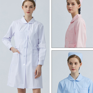 南丁格尔护士服女夏季薄款短袖大码套装白大褂医院实习医护工作服