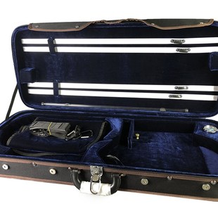 特惠木制44小提琴中提琴盒两只装琴盒琴箱双琴盒硬盒非碳纤维琴盒