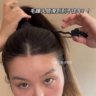 让头发乖乖听话!猪鬃毛造型碎发梳盘发尖尾梳子蓬松卷发美发专用