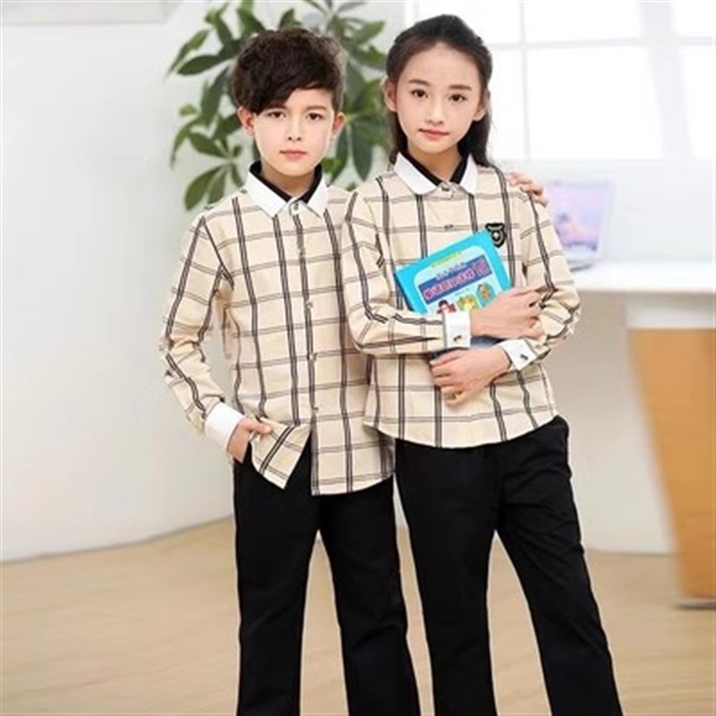 南宁市新希望校服统一夏季衬衫制服短袖短裤短裙中小学校服格子衣