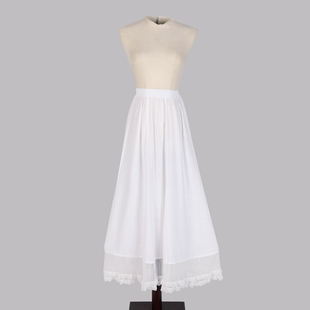 笙弦纪含棉防静电A字大摆半身裙马面内搭打底蕾丝衬裤 汉服夏 衬裙