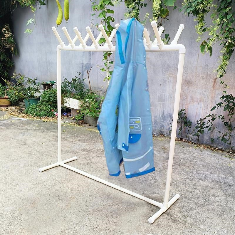 幼儿园雨衣架衣服架子衣帽架立体架子挂衣架水管创意架子