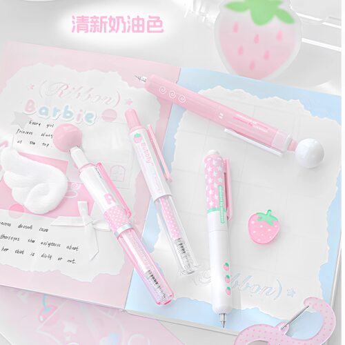 固定夹0.5+mm中性墨水盒装奶油