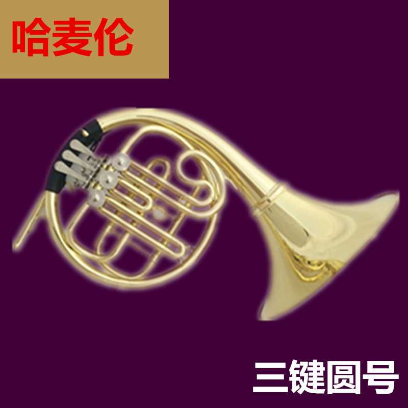 热卖哈麦伦三键单排圆号乐器降B调吹奏省力学生初学专业乐队演奏