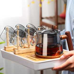 煮茶壶耐热玻璃茶壶单壶家用办公室茶水分离煮茶器电陶炉煮泡茶壶