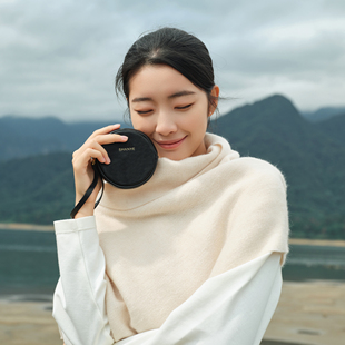 SHANYE山野的雾圆饼包挂件配饰设计师款2024秋冬