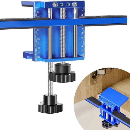 储物柜门安装打孔固定夹 陈列柜打孔器 直角夹Cabinet Door Jig