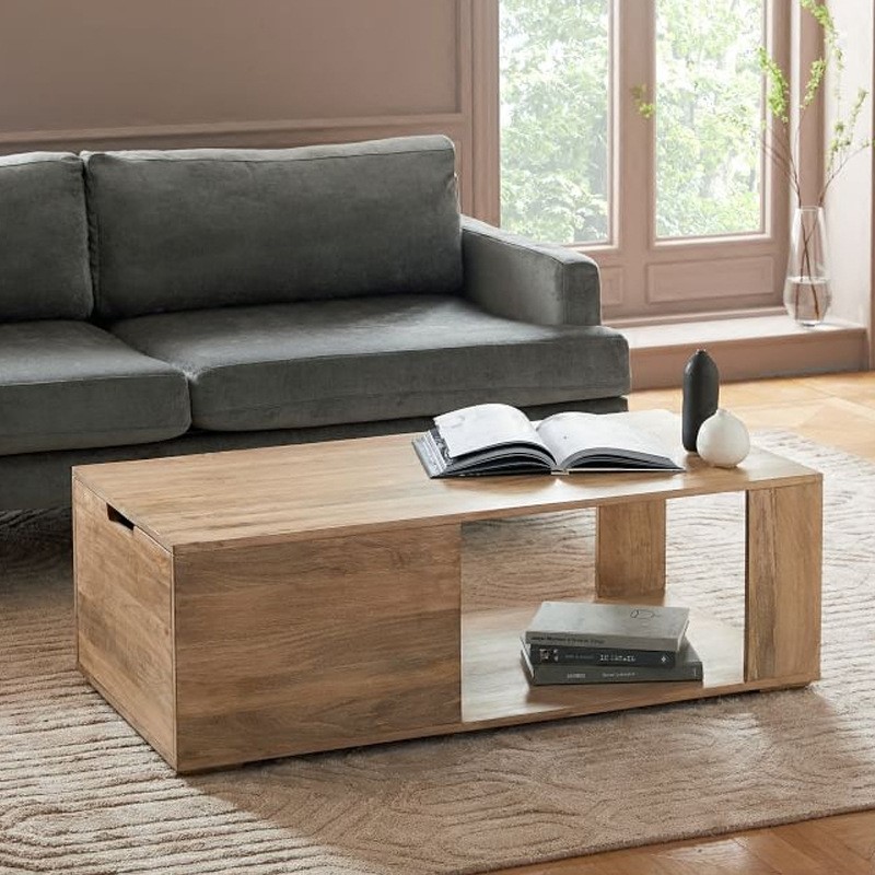 北欧简约实木茶几现代原木茶桌创意小户型泡茶桌客厅带抽屉小茶几