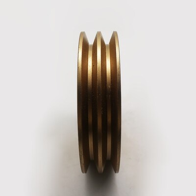 挖掘机配件小淞PC200-6/PC200-7康明斯6D102发动机空调皮带轮双槽