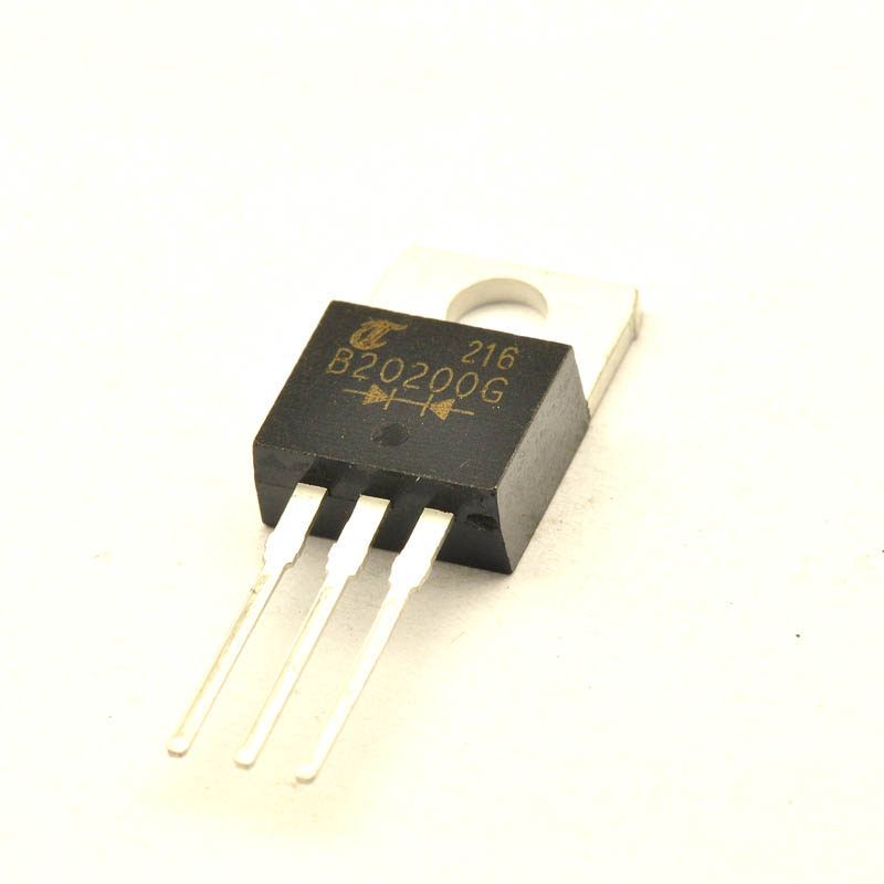 桥田肖特基二极管 MBR20200CT 20A/200V TO-220铁头 3脚 (5只)