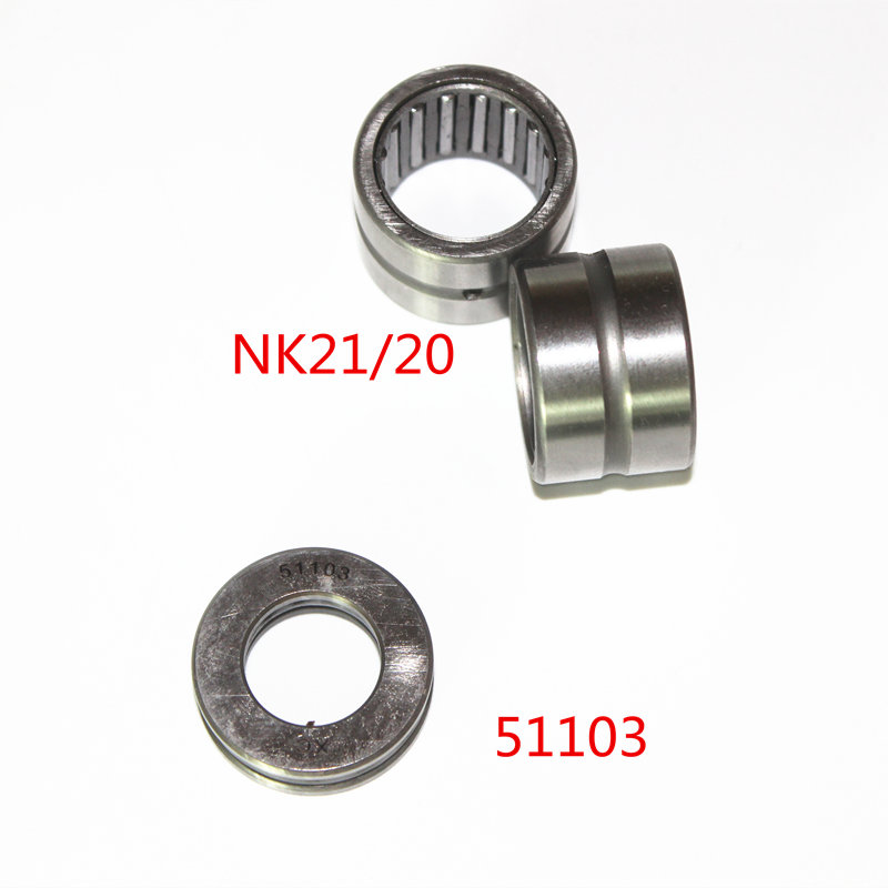 电动四轮车羊角销子汽车前桥转u向配件轴承51103推力压力NK21/20
