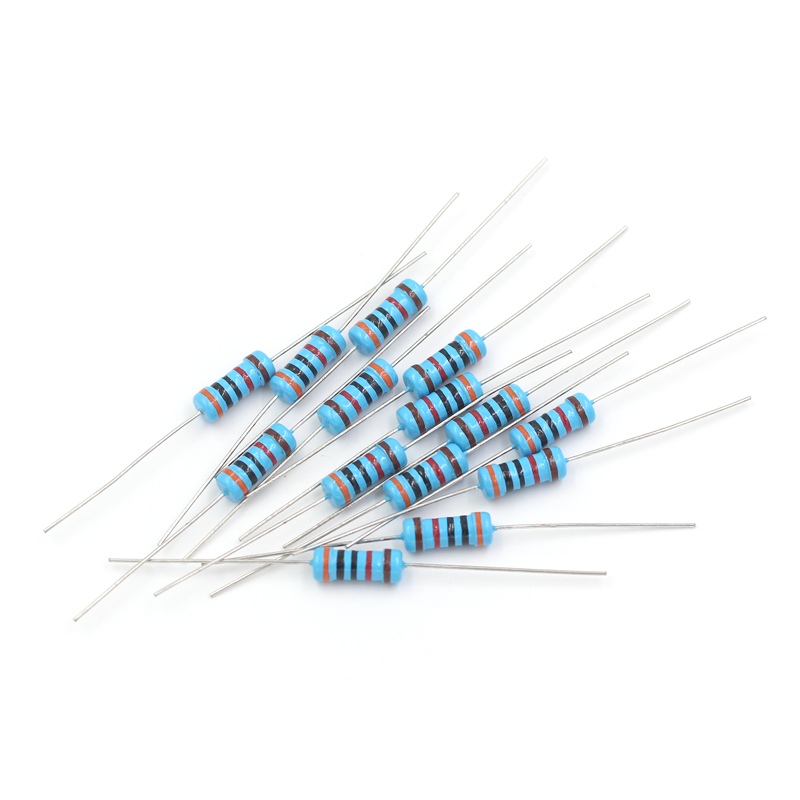 1W金属膜电阻1%五色环1K 10K 100欧姆2.2M 22K M220 4.7K 47 470