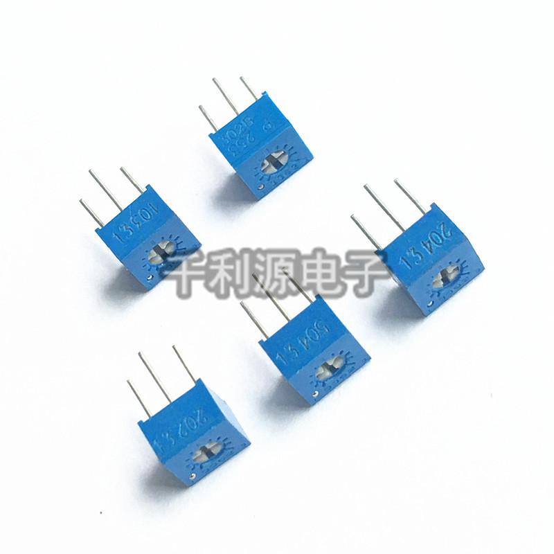 3362P单圈电位器 顶调 可调1K2K5K10K20K50K100K500K 103 102 104