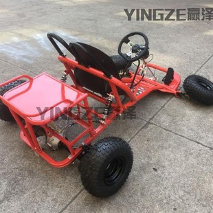 自制四轮电动卡丁车配件轴传动差速后桥电机半轴全套车架轮胎