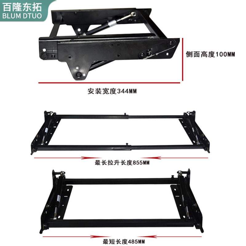 多功能茶几桌面升降架缓冲液压折叠支架可调节升降器五金支撑杆